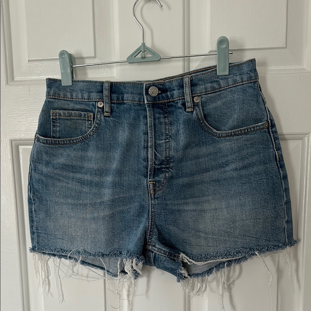 Everlane Cheeky high waisted denim shorts